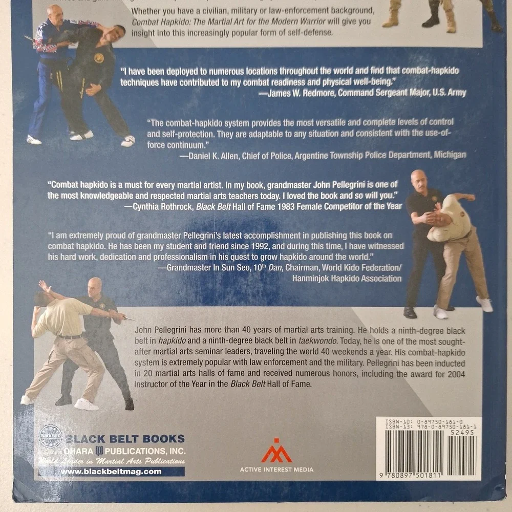 RARE Combat Hapkido: The Marial Art For The Modern Warrior, John Pellegrini Book